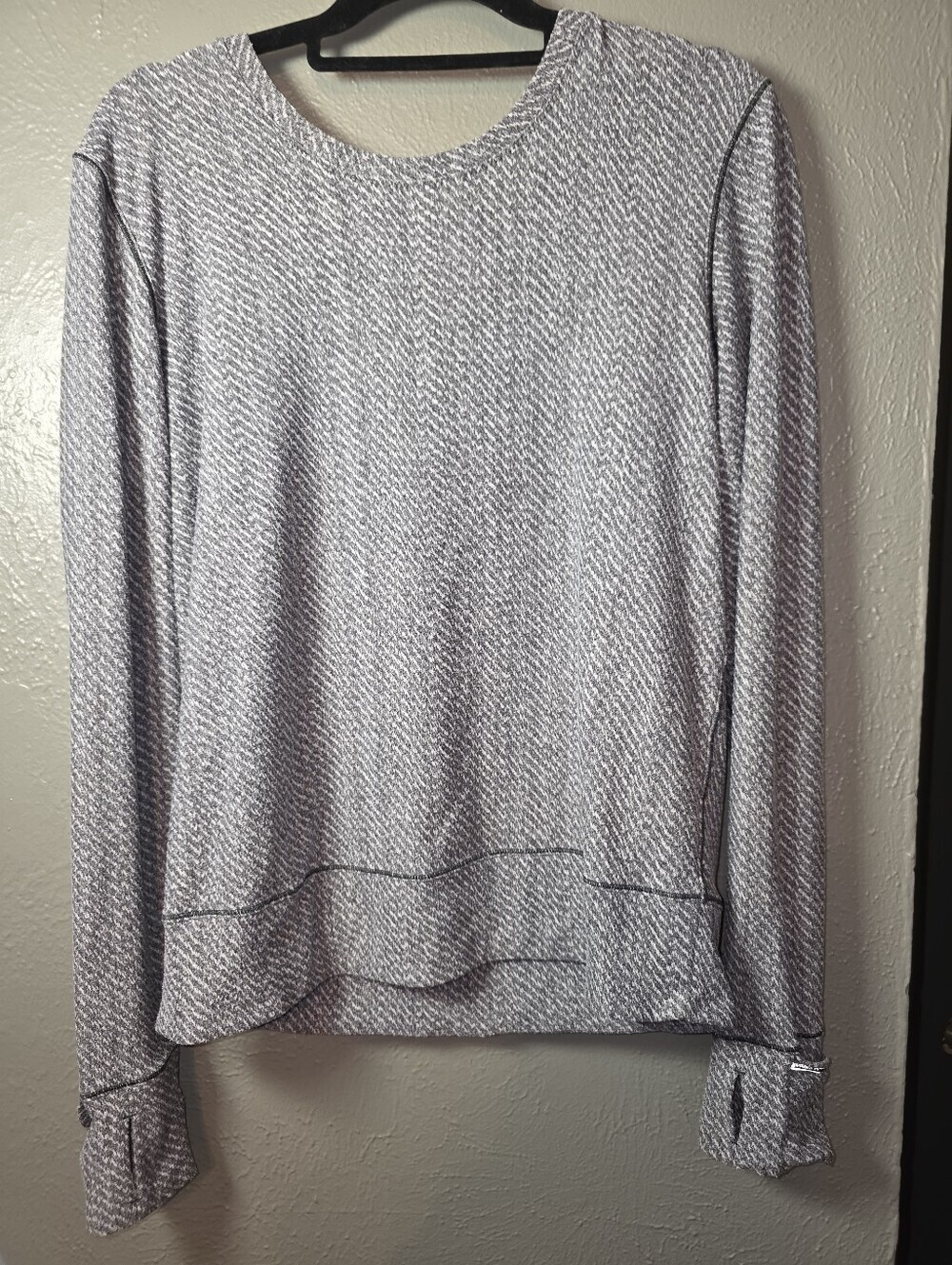 Lululemon Rush Hour Long Sleeve Pullover Hazy Heather Gray Size 8